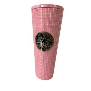 Pink Disneyland Travel Cup, Gridded Texture, XL